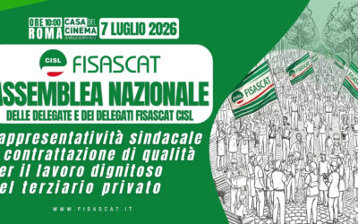 Terziario. Il 7 luglio a Roma l’Assemblea nazionale della Fisascat Cisl. Prevista la presenza di oltre 700 rappresentanti sindacali di commercio, turismo e servizi. Conclude Daniela Fumarola