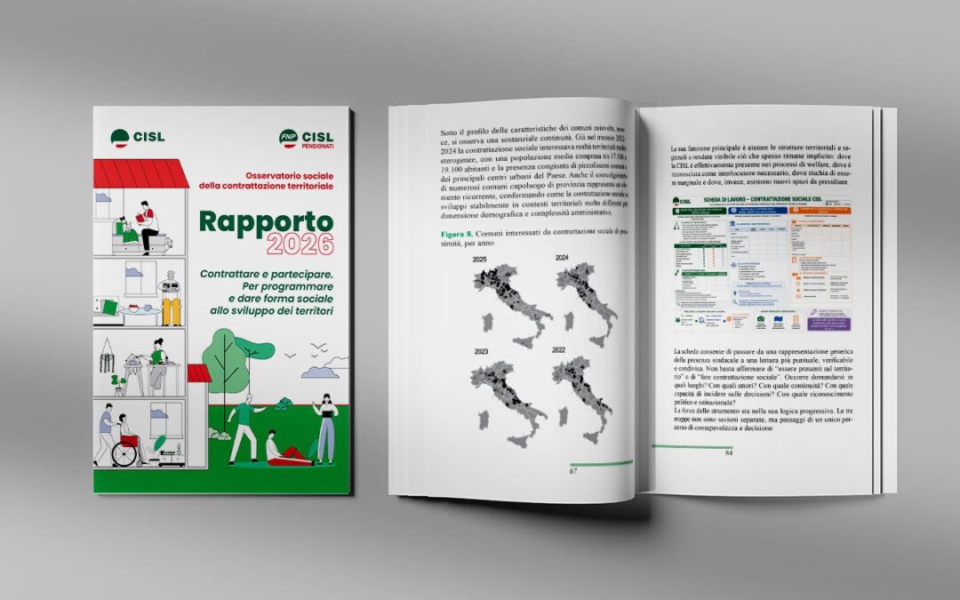 Osservatorio Sociale della contrattazione territoriale. Rapporto 2026 “Contrattare e partecipare. Per progammare e dare forma sociale allo sviluppo dei territori”
