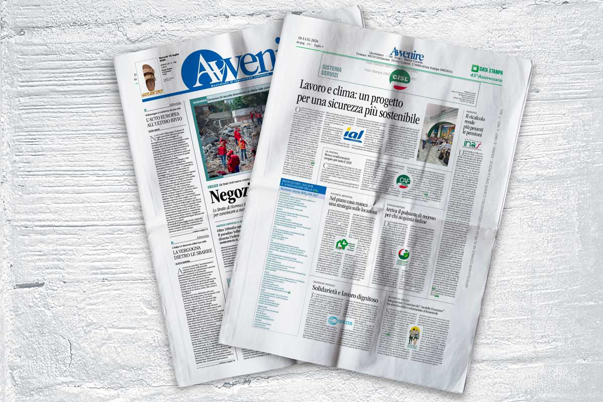 avvenire-servizi-luglio-2026 Sistema Servizi CISL