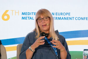 Daniela Fumarola durante la conferenza metalmeccanici a Siviglia