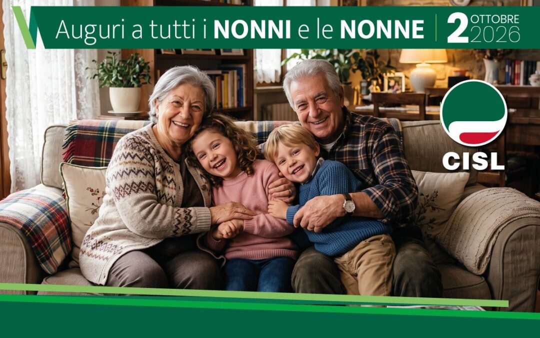 Festa dei Nonni. Cisl: «Contributo prezioso e silenzioso che regge pezzi di welfare troppo fragili»