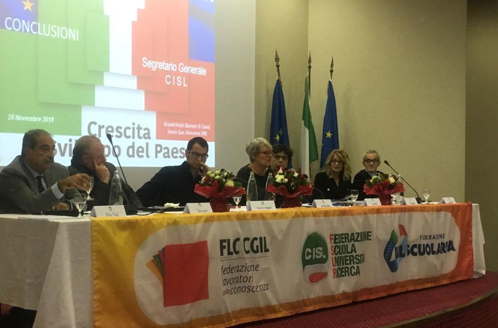 Assemblea Scuola, Università e Ricerca. Furlan: “La formazione e’ il primo anello da rafforzare. Un errore aver ridotto nella manovra le risorse”