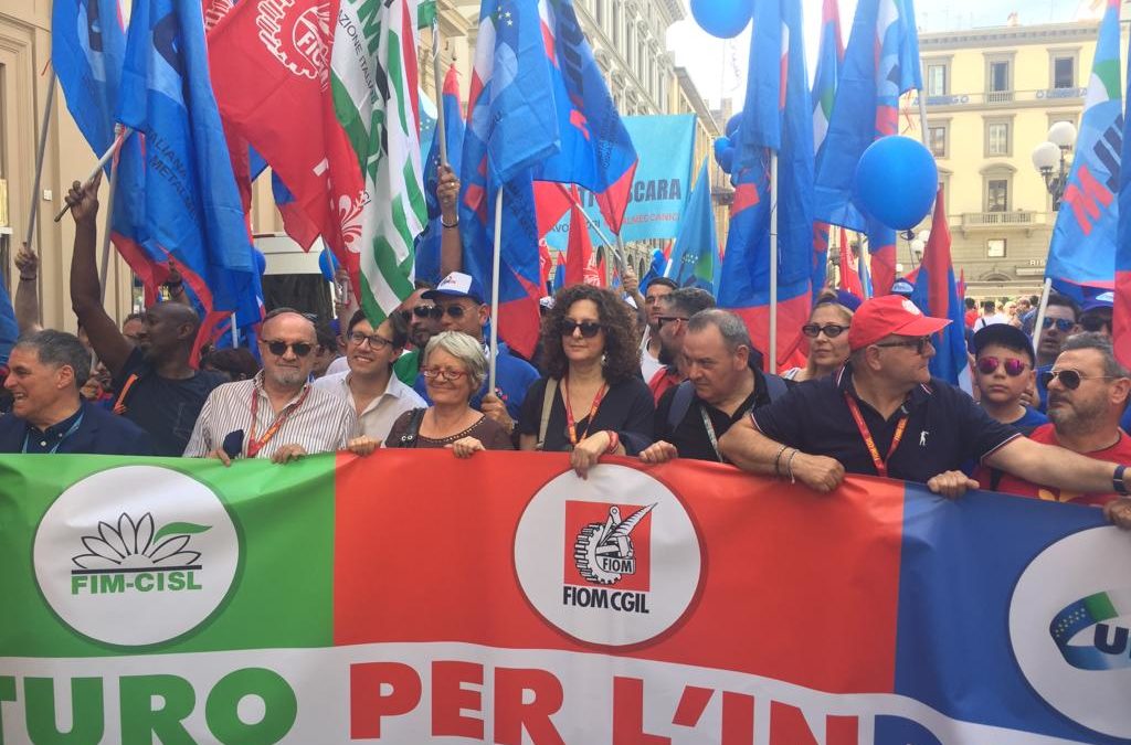 Sciopero e manifestazione dei metalmeccanici.  Furlan: “La mobilitazione del sindacato continua per cambiare la linea del Governo”