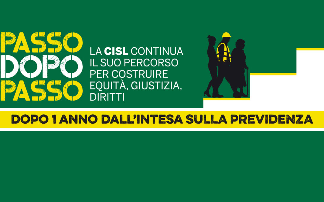 #Passodopopasso: la campagna della Cisl di sostegno al pacchetto pensioni
